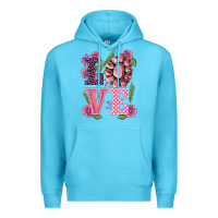 Ocean Blue walentine's day love gemstones Premium Hoodie - BarkalooDesign