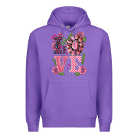 Purple walentine's day love gemstones Premium Hoodie - BarkalooDesign