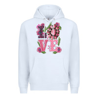 White walentine's day love gemstones Premium Hoodie - BarkalooDesign