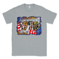 Heather Grey 1776 4th of july background Classic Tee - BarkalooDesign