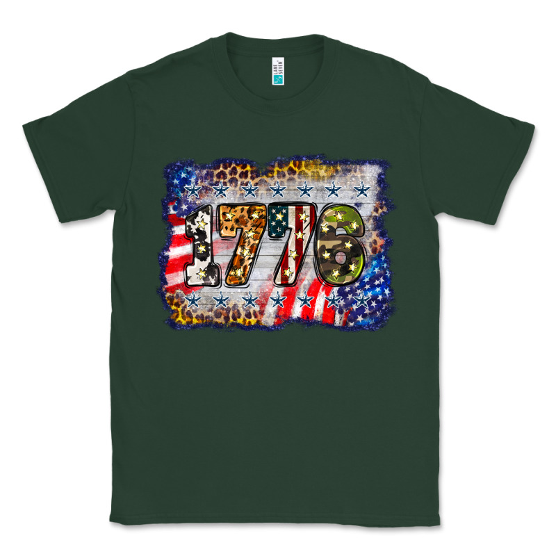 1776 4th Of July Background Classic Tee by BarkalooDesign | Teevron