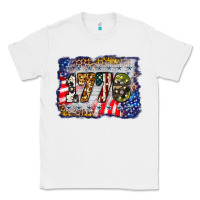 White 1776 4th of july background Classic Tee - BarkalooDesign