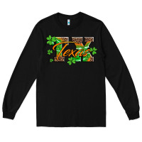 Black st patricks day texas Long Sleeve Tee - Artiststas
