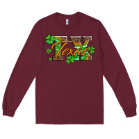 Burgundy st patricks day texas Long Sleeve Tee - Artiststas