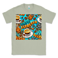 Matcha more espresso less despresso coffee with leopard seamless pattern bbs Classic Tee - BundleAndBundleShop
