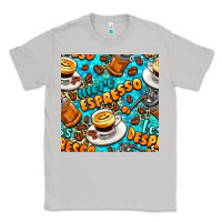 Moon Dust more espresso less despresso coffee with leopard seamless pattern bbs Classic Tee - BundleAndBundleShop
