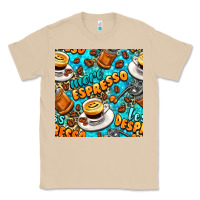 Mushroom more espresso less despresso coffee with leopard seamless pattern bbs Classic Tee - BundleAndBundleShop
