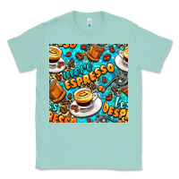 Seafoam more espresso less despresso coffee with leopard seamless pattern bbs Classic Tee - BundleAndBundleShop