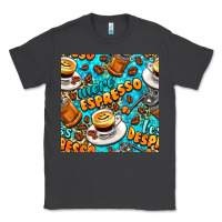 Smoke more espresso less despresso coffee with leopard seamless pattern bbs Classic Tee - BundleAndBundleShop