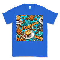 True Royal more espresso less despresso coffee with leopard seamless pattern bbs Classic Tee - BundleAndBundleShop