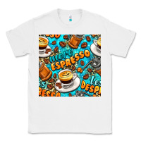 White more espresso less despresso coffee with leopard seamless pattern bbs Classic Tee - BundleAndBundleShop