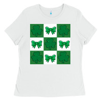 White st patricks day  2 ös 4.19.29 Ladies Tee - CowhideDigitalArt