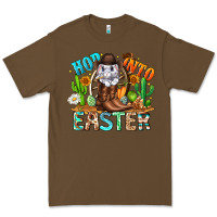 Cacao Hop Into Easter Bunny Western Premium Tee - CowhideDigitalArt