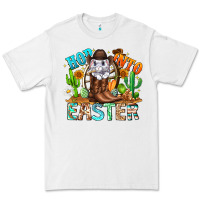 White Hop Into Easter Bunny Western Premium Tee - CowhideDigitalArt