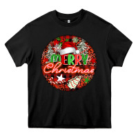 Black Merry christmas Heavy Core Tee - FaDigitalArtStudio