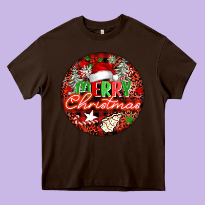 Merry Christmas Heavy Core Tee Designed By Fadigitalartstudio