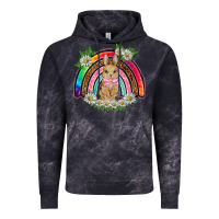 Cloud Black easter rabbit rainbow Vintage Hoodie - BarkalooDesign