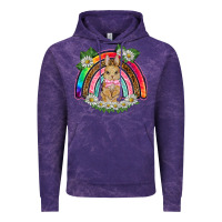 Cloud Purple easter rabbit rainbow Vintage Hoodie - BarkalooDesign