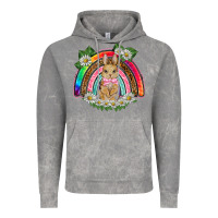 Cloud Rock easter rabbit rainbow Vintage Hoodie - BarkalooDesign