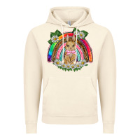 Vintage Artic easter rabbit rainbow Vintage Hoodie - BarkalooDesign