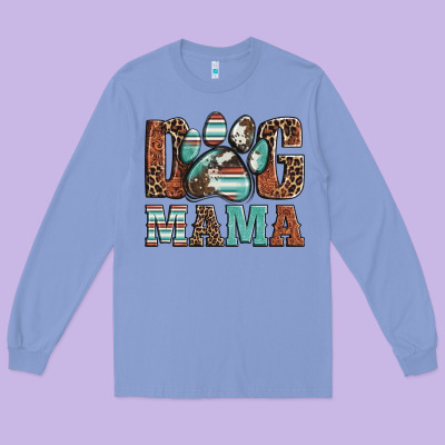 Dog Mama Long Sleeve Tee Designed By Artiststas