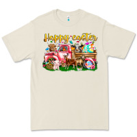 Bone Happy Easter Animal Car Premium Tee - CowhideDigitalArt