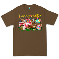 Cacao Happy Easter Animal Car Premium Tee - CowhideDigitalArt