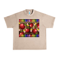 French Oak Crayons And Apples Urban Heavy Tee - LillyAllenDesigns