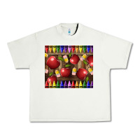 Pistachio Crayons And Apples Urban Heavy Tee - LillyAllenDesigns
