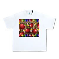 White Crayons And Apples Urban Heavy Tee - LillyAllenDesigns