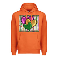 Carrot mardi gras heart Premium Hoodie - BarkalooDesign