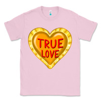 Bubblegum Pink valentine's day hearts Classic Tee - FaDigitalArtStudio