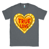 Charcoal Heather valentine's day hearts Classic Tee - FaDigitalArtStudio