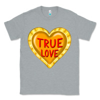 Heather Grey valentine's day hearts Classic Tee - FaDigitalArtStudio