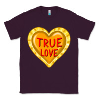 Plum valentine's day hearts Classic Tee - FaDigitalArtStudio