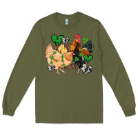 Army Green st patricks day coop animals Long Sleeve Tee - Artiststas