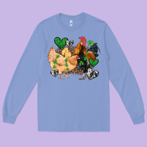 St Patricks Day Coop Animals Long Sleeve Tee Designed By Artiststas