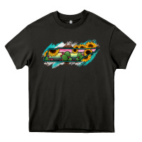 Asphalt Tennessee Map Sunflower Cactus Serape Heavy Core Tee - RanaPortraitStore