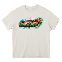 Cream Tennessee Map Sunflower Cactus Serape Heavy Core Tee - RanaPortraitStore