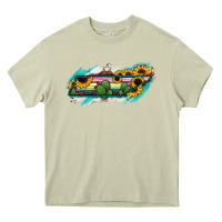 Mossy Tennessee Map Sunflower Cactus Serape Heavy Core Tee - RanaPortraitStore