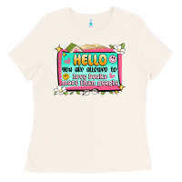Bone hello you are allowed to love books more than peop Ladies Tee - Artiststas
