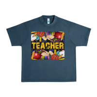 Midnight Navy Western Teacher Black And Glitter Urban Heavy Tee - LillyAllenDesigns