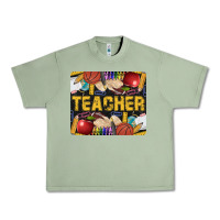 Oil Green Western Teacher Black And Glitter Urban Heavy Tee - LillyAllenDesigns