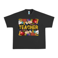 Pigment Black Western Teacher Black And Glitter Urban Heavy Tee - LillyAllenDesigns