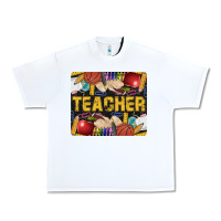 White Western Teacher Black And Glitter Urban Heavy Tee - LillyAllenDesigns