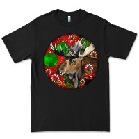 Black moose buck deer christmas Premium Tee - LillyAllenDesigns