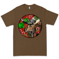 Cacao moose buck deer christmas Premium Tee - LillyAllenDesigns