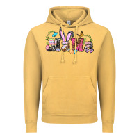 Vintage Mustard easter bunny mama Vintage Hoodie - BarkalooDesign