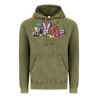 Vintage Olive easter bunny mama Vintage Hoodie - BarkalooDesign