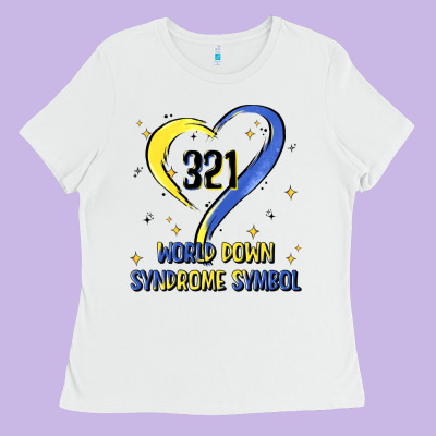 World Down Syndrome Symbol Ladies Tee Designed By Artiststas